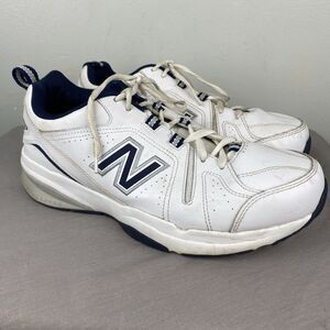 New Balance 608 Shoes Mens 10 4E Walking White Navy Dad Shoe MX608WN5 Comfort